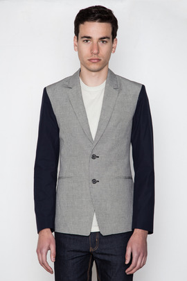 Kai-aakmann Men's Contrast Sleeve Blazer