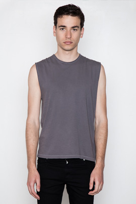 T by Alexander Wang Men's Pigment-Dyed Muscle Tee