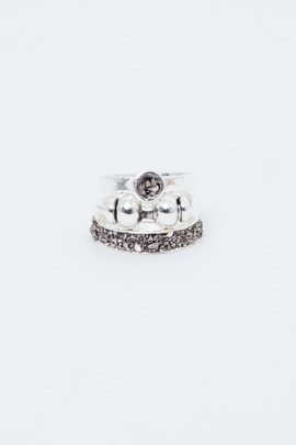 Lady Grey Stacked Rings
