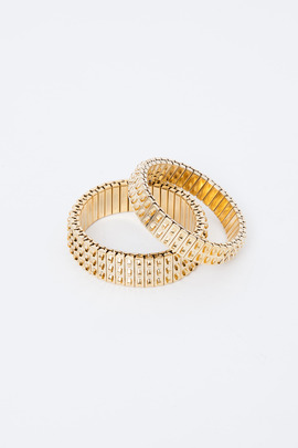 Lady Grey Gold Banded Bracelets