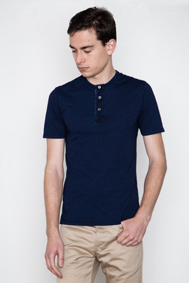 Wings + Horns Indigo S/S Pocket Henley