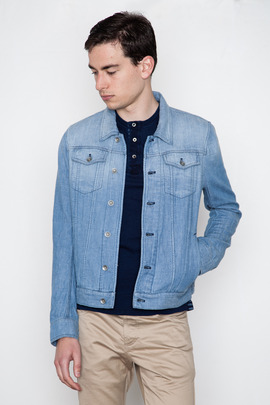 Wings + Horns Indigo Trucker Jacket