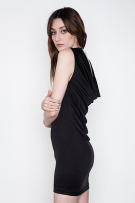 T by Alexander Wang Women's Double Knit Drape Back Shift