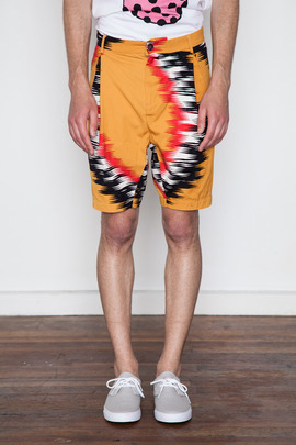 Henrik Vibskov Men's Woven Print Trim Short