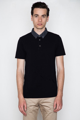 Wings + Horns Exclusive Overdyed Leopard Collar Polo