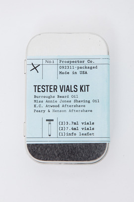 Prospector Co. Tester Vials Shaving Kit