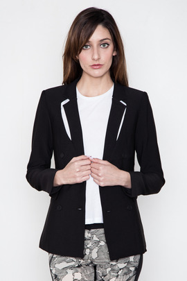 Funktional Black Reflection Cut Out Blazer