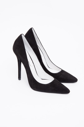 Jeffrey Campbell Black Suede Darling Pump