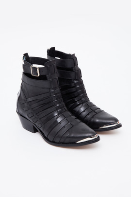 To Be Announced Esther Woven Ankle Boot