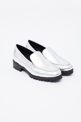 To Be Announced Silver Patent Erma Loafer
