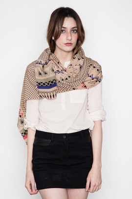 A Peace Treaty Taupe Baranes Scarf