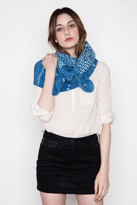 A Peace Treaty Blue Fellus Scarf