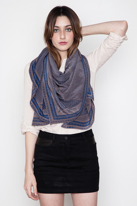 A Peace Treaty Blue Barki Scarf