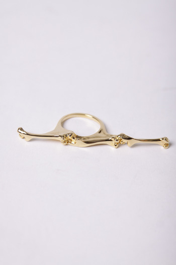 Bijules - Bone Bar Ring Gold